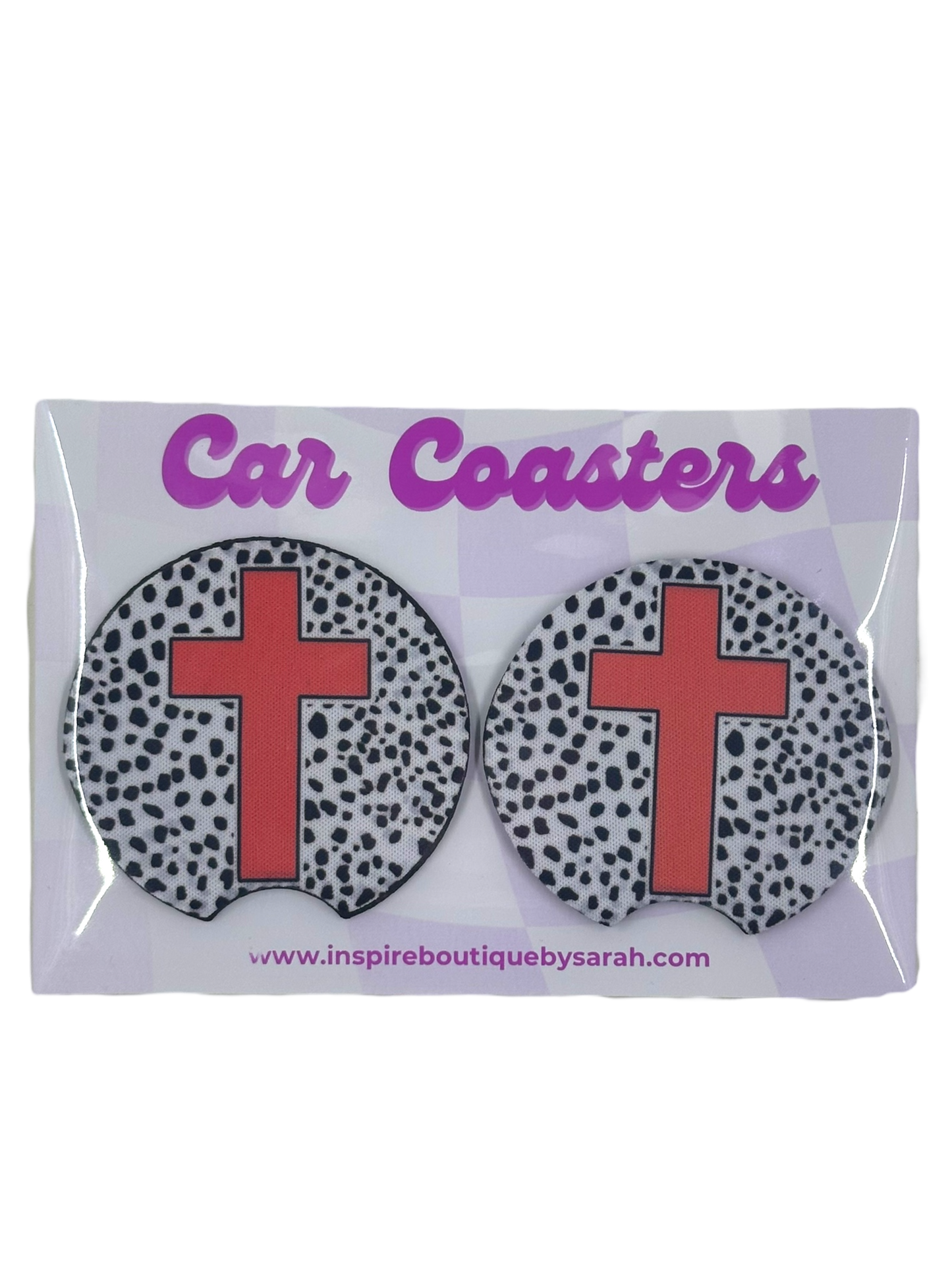 Car Coasters - Cross (2pcs)