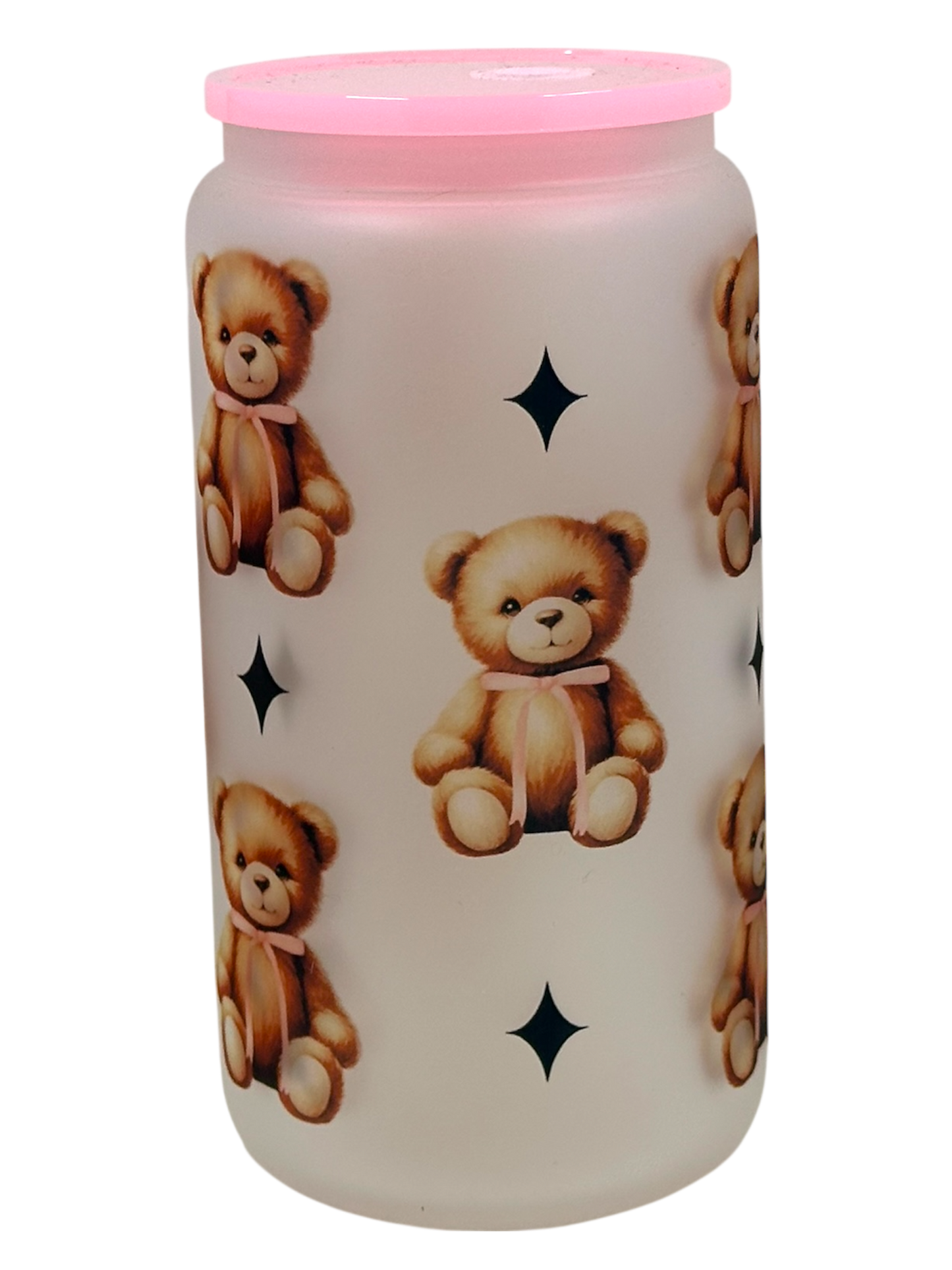 Frosted Tumbler - Comfort Teddy