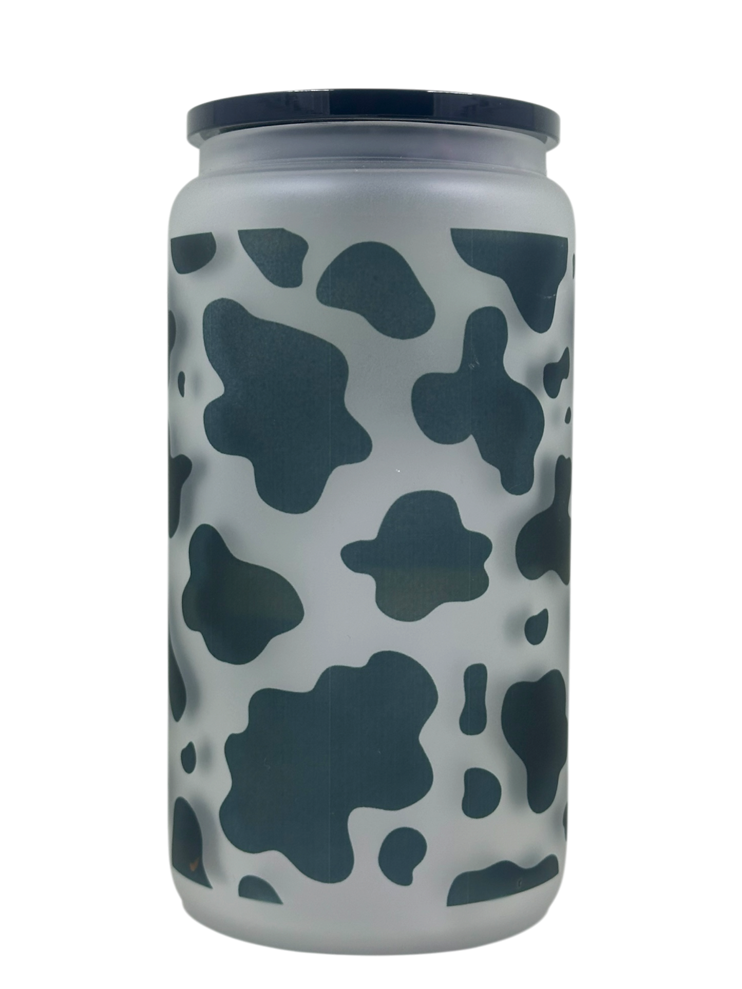 Frosted Tumbler - Cow Pattern