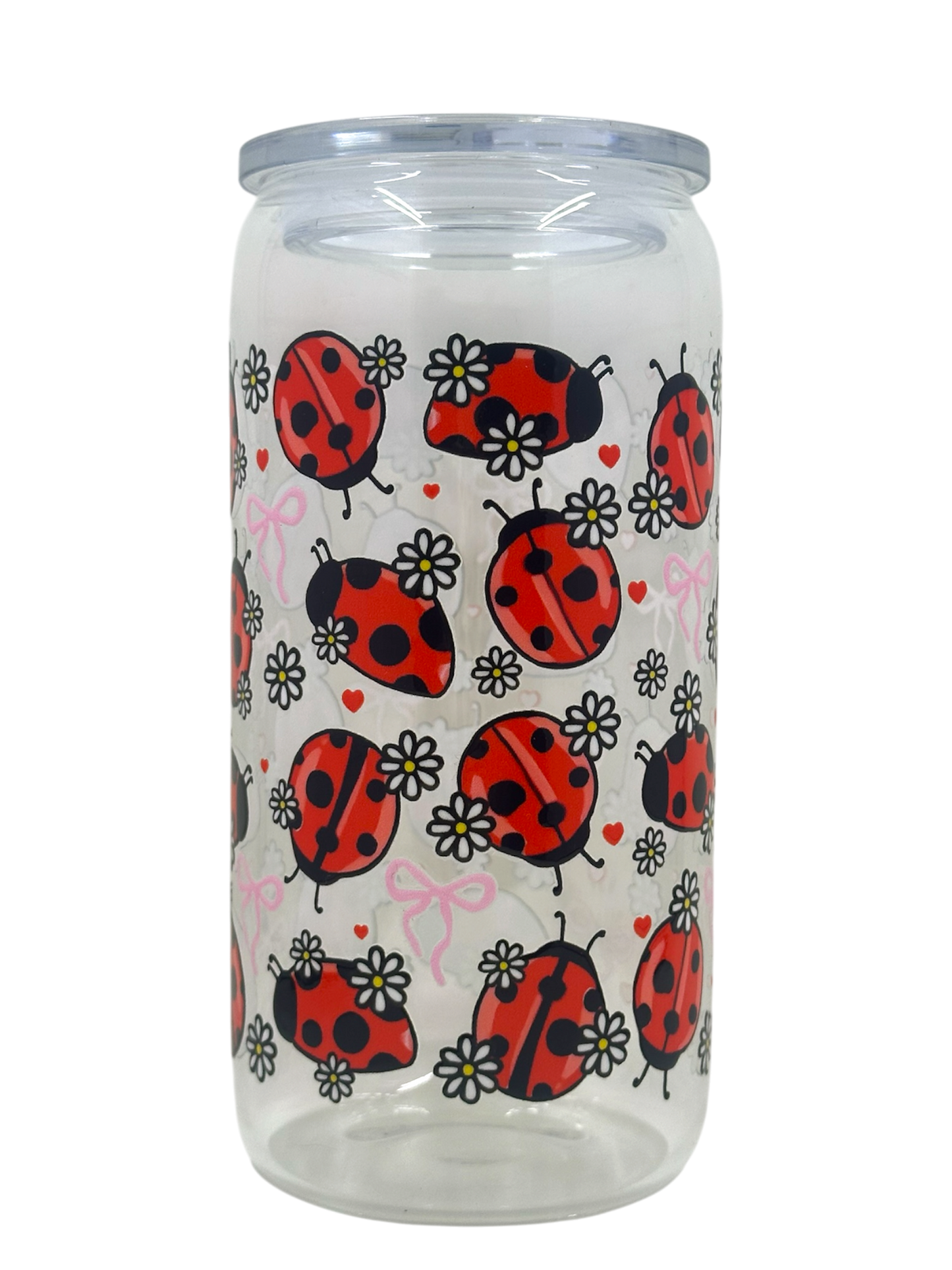 Glass Tumbler - Lady Beetles