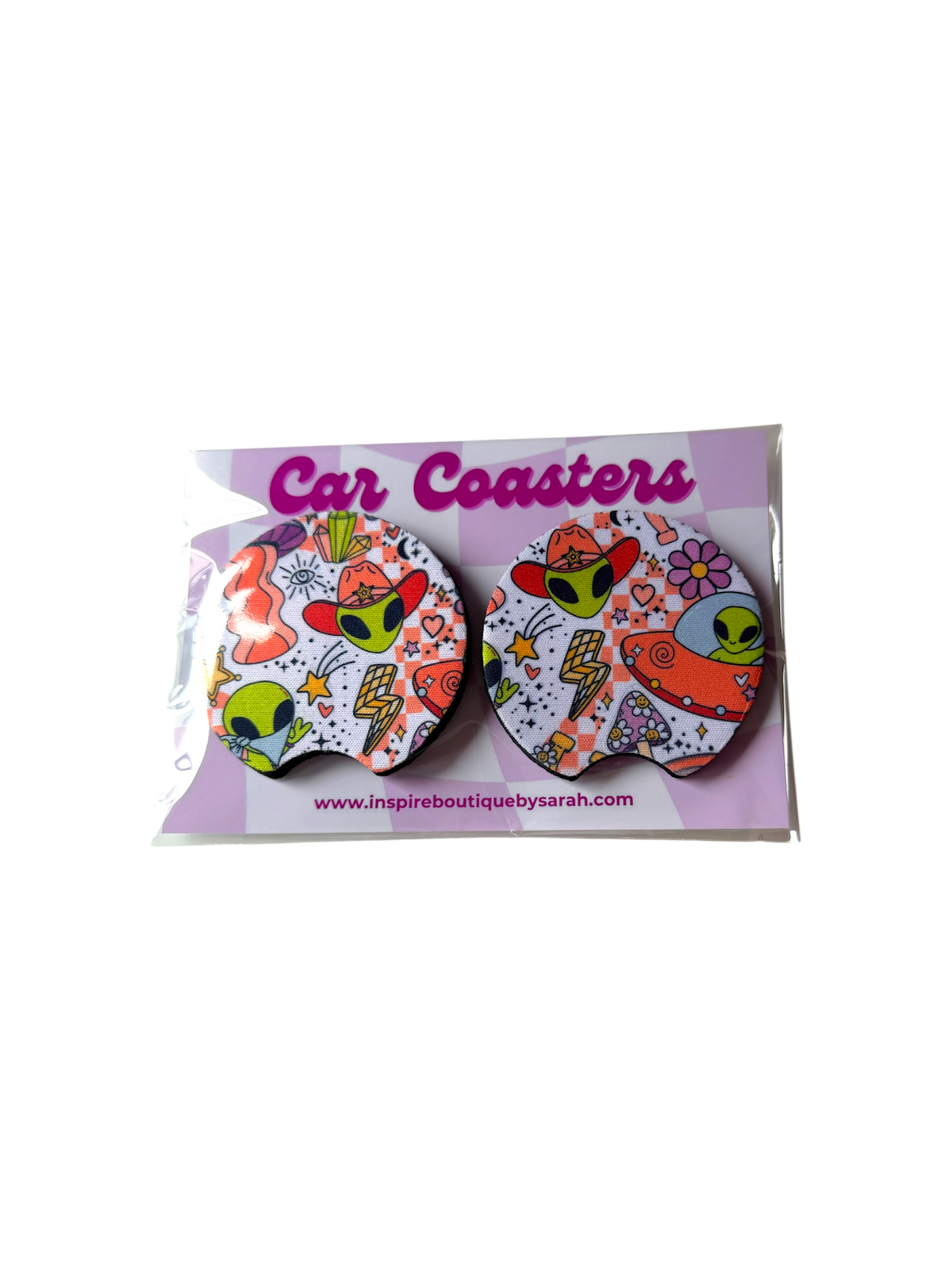 Car Coasters - Alien Drama (2pcs)