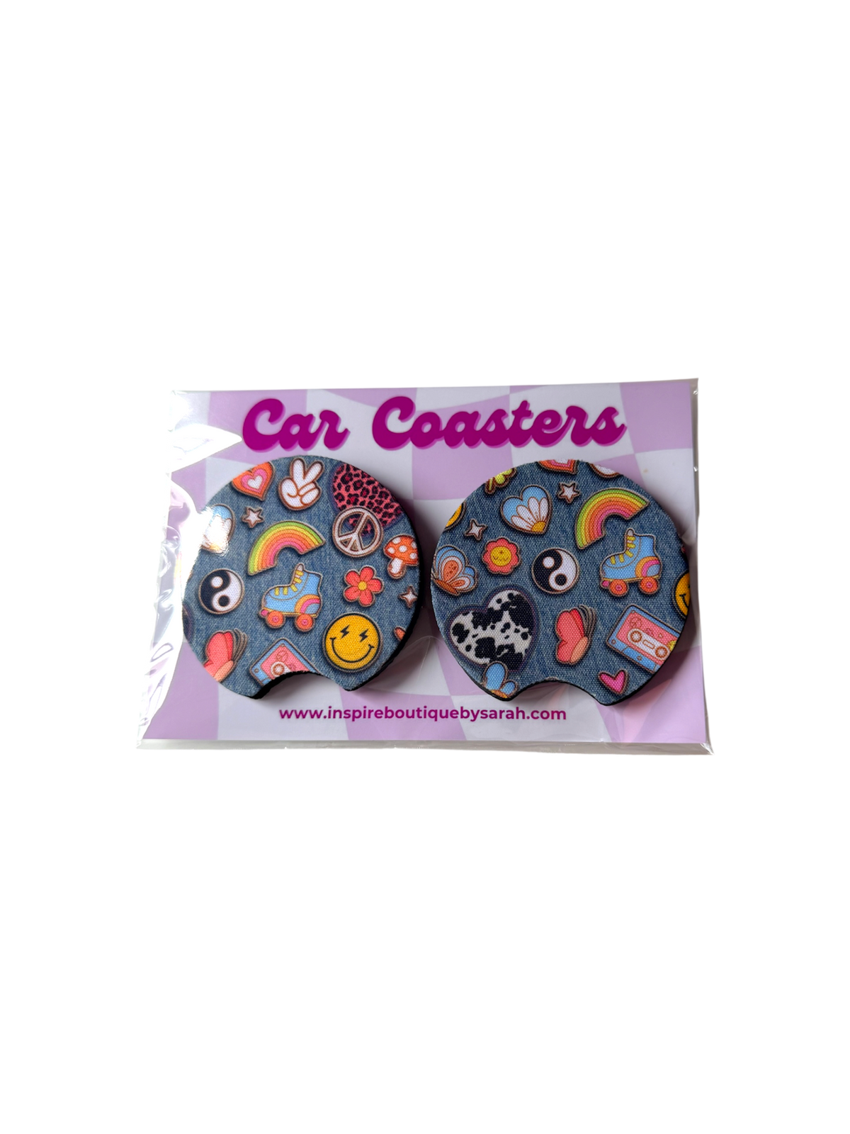 Car Coasters - Nostalgic Fun (2pcs)
