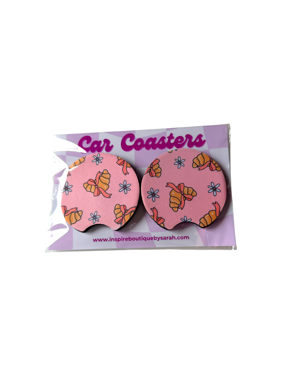 Car Coasters - Croissant Sugar (2pcs)