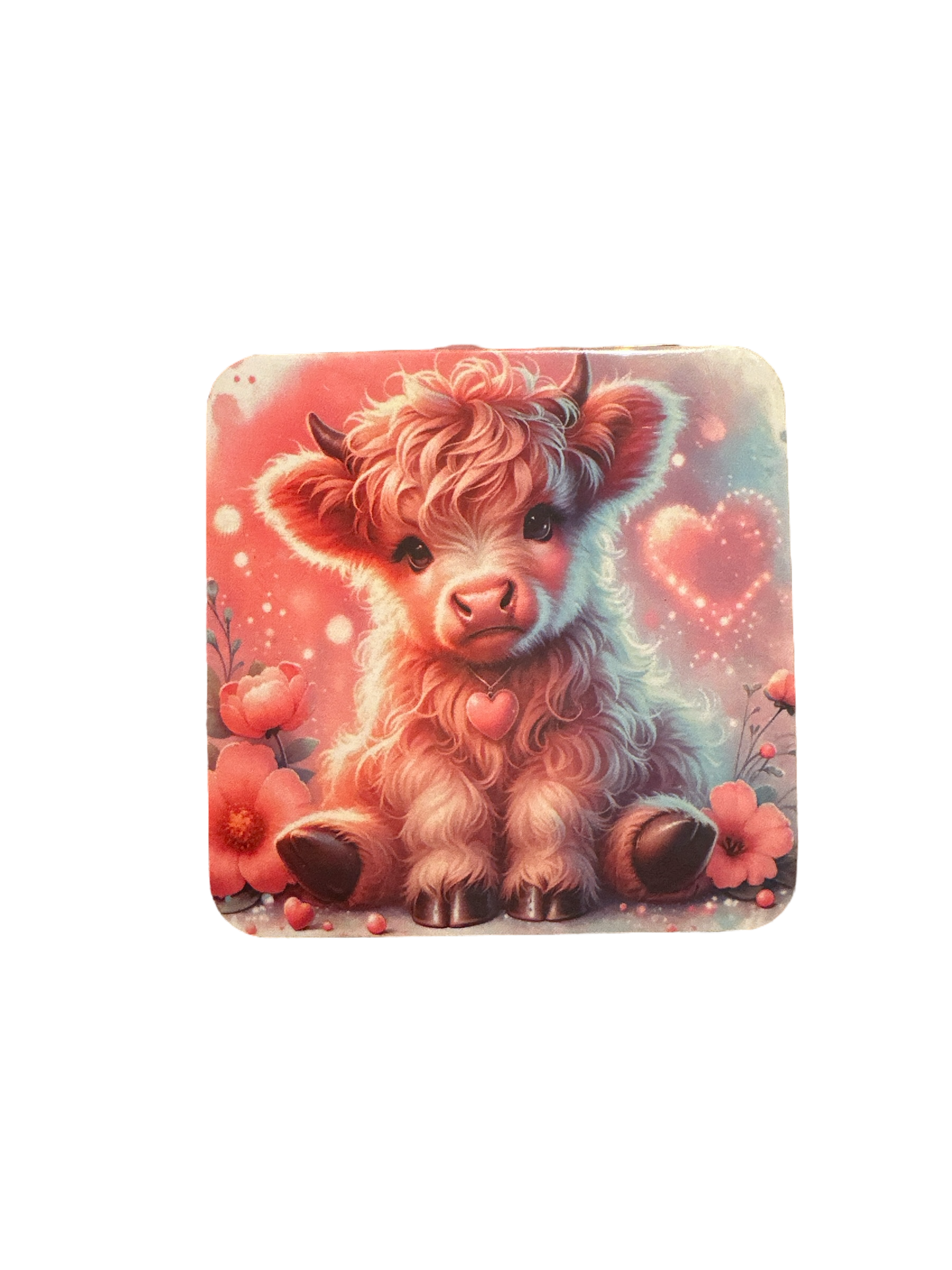 Set Of 4 Highland Cow Coasters