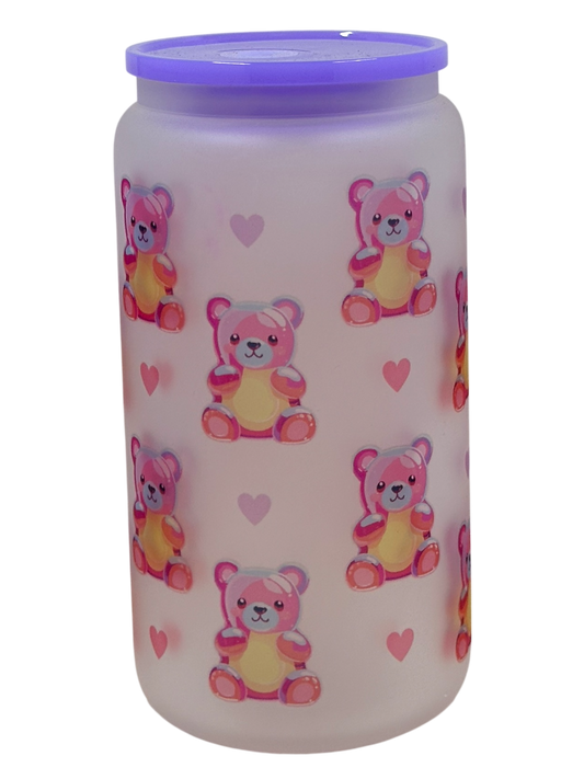 Frosted Tumbler - Jelly Bears