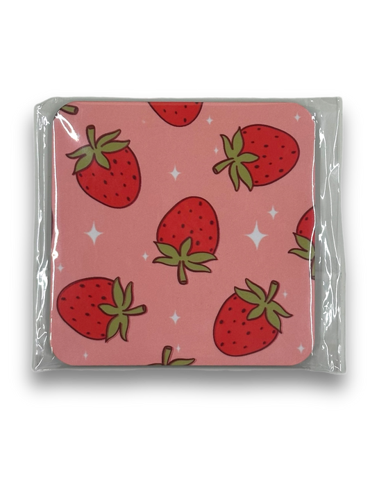 Coaster - Strawberry Sparkle (1pc)