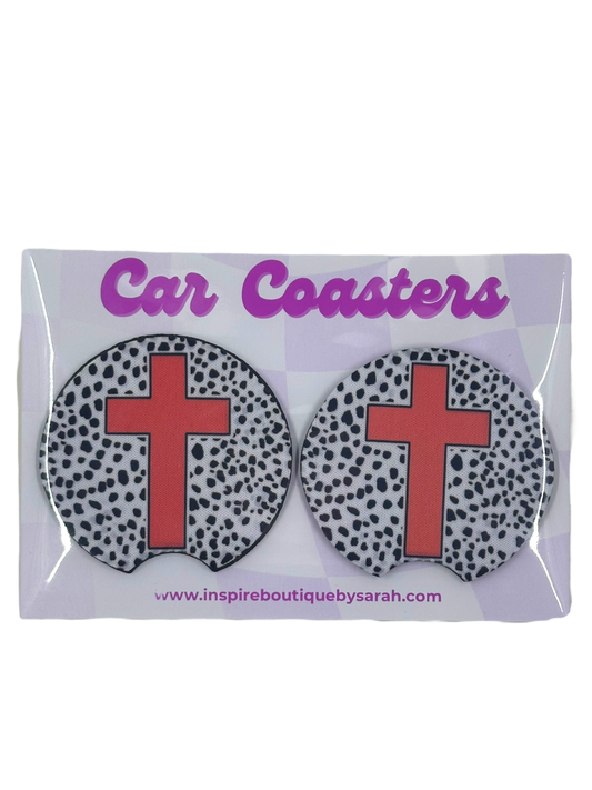 Car Coasters - Cross (2pcs)