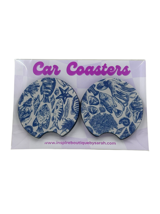 Car Coasters - Hampton Sea (2pcs)