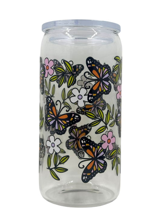 Glass Tumbler - Butterfly Dream