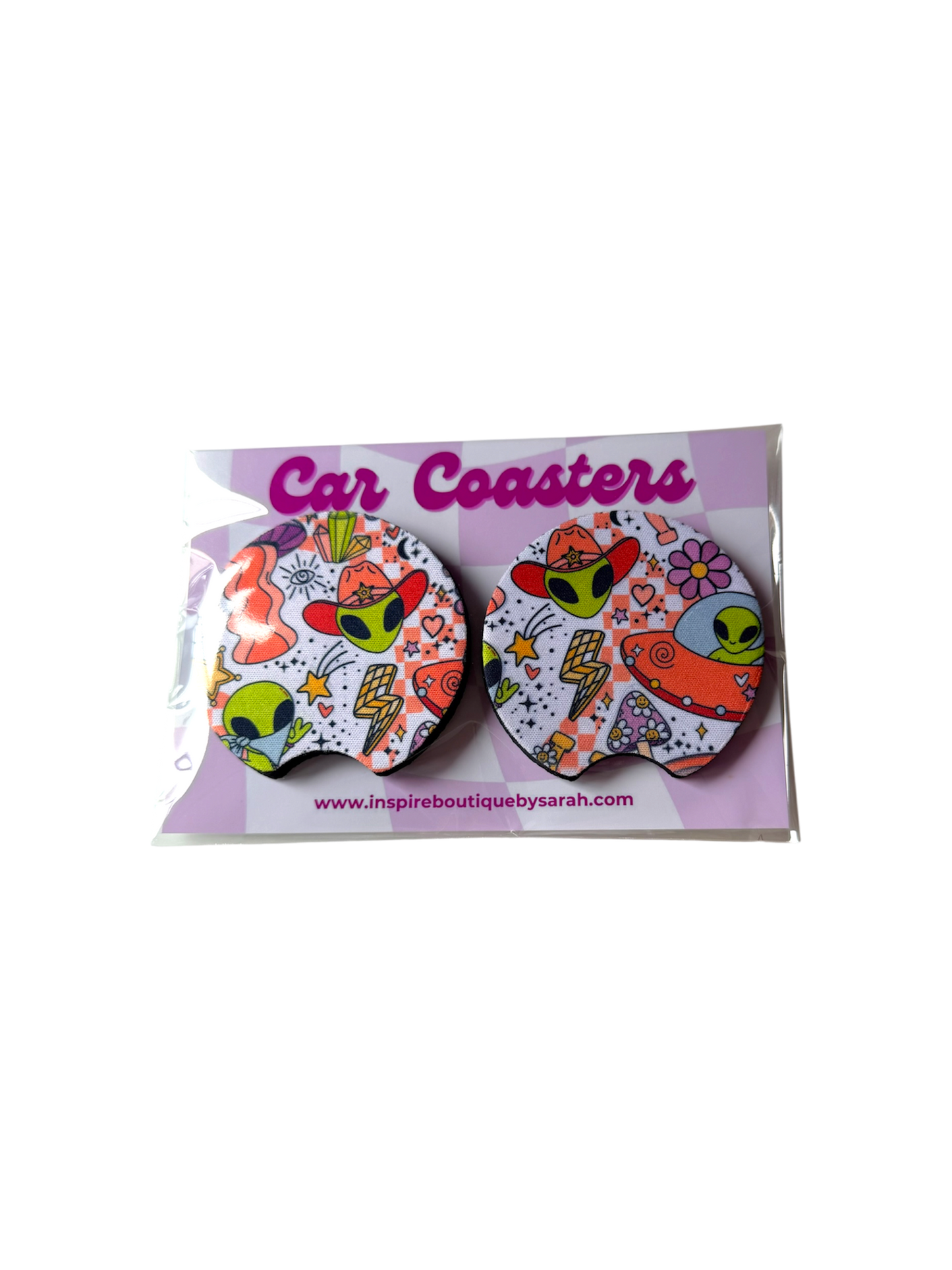 Car Coasters - Alien Drama (2pcs)